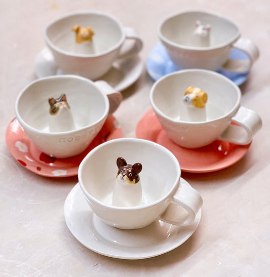 TAZZINA PICCOLA ARTISTICA CON PET CENTRALE