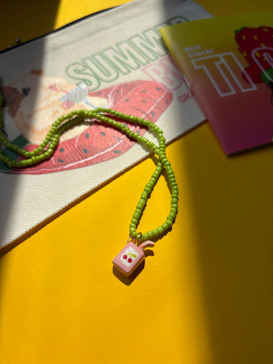 Collanina SUCCHINO VERDE  🍒🧃