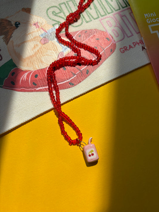 Collanina SUCCHINO ROSSO 🍒🧃