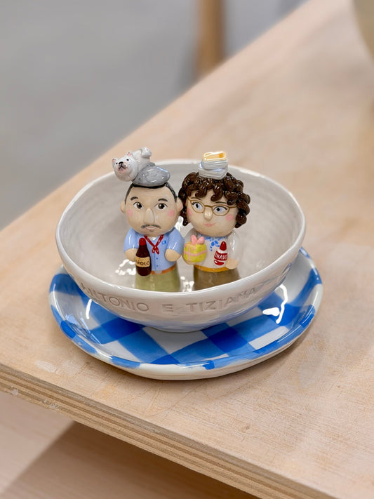 TAZZA ARTISTICA NORMALE CON DUE PERSONE