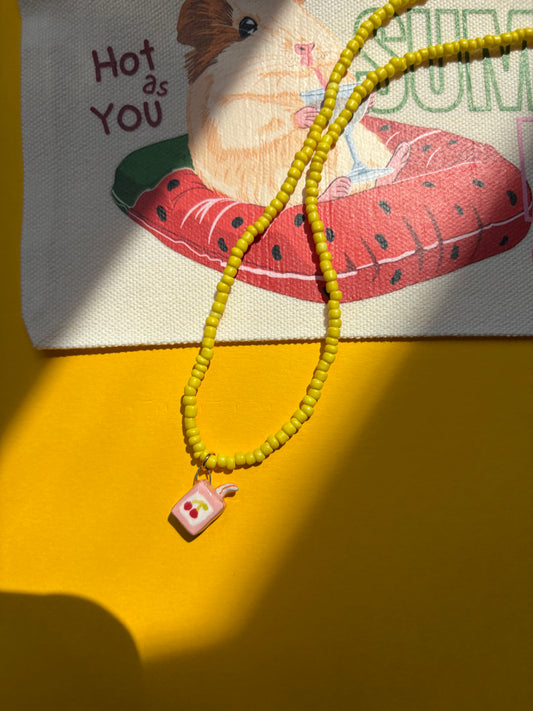 Collanina SUCCHINO GIALLO  🍒🧃