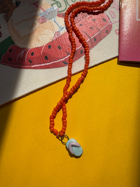 Collanina FLIP FLOP ARANCIONE 🧡🩴
